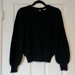 SO Tie-Back Blouson Sleeve Sweater